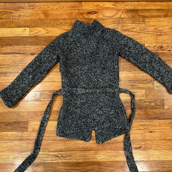 Hand Knitted Rowen Wool Cardigan Sweater - Size XS - Picture 4 of 5